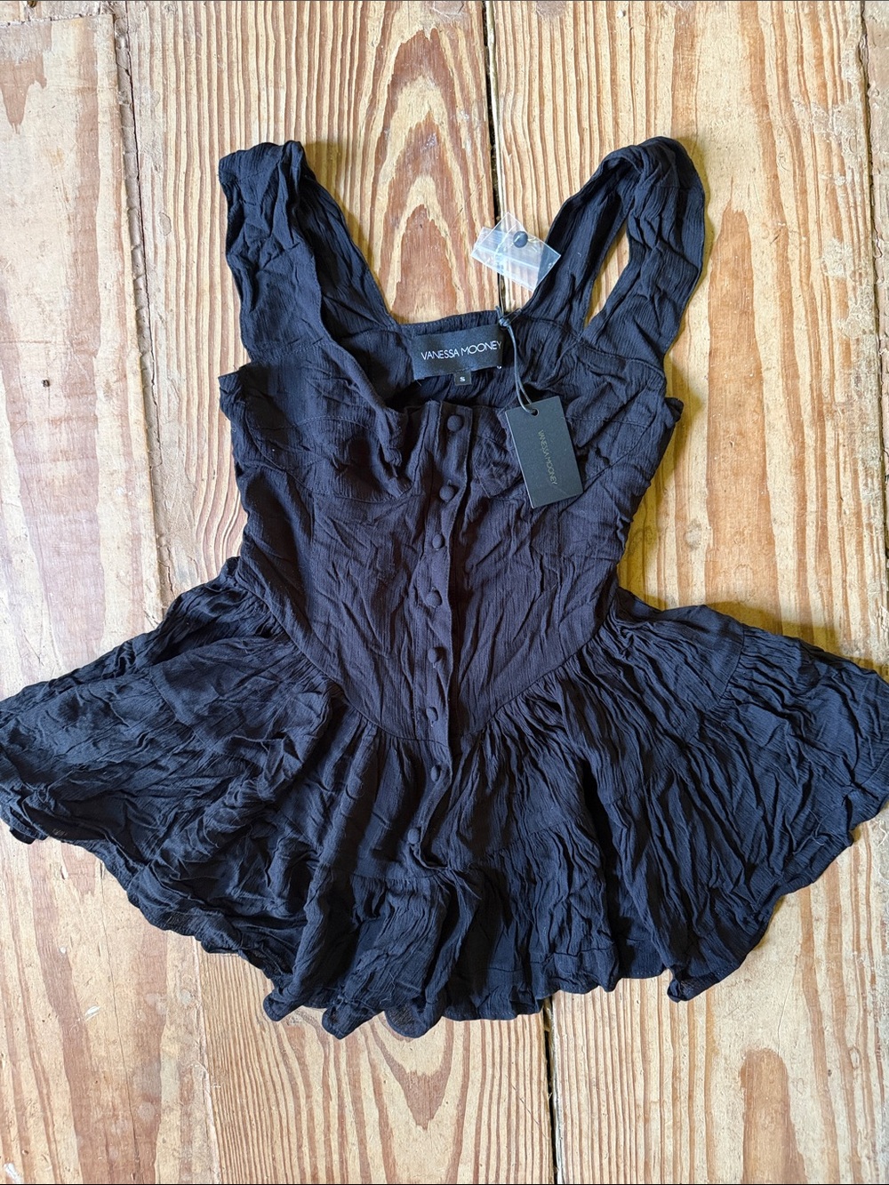NWT Vanessa Mooney Black Elisabeth dress - discontinued color - Picture 3 of 5